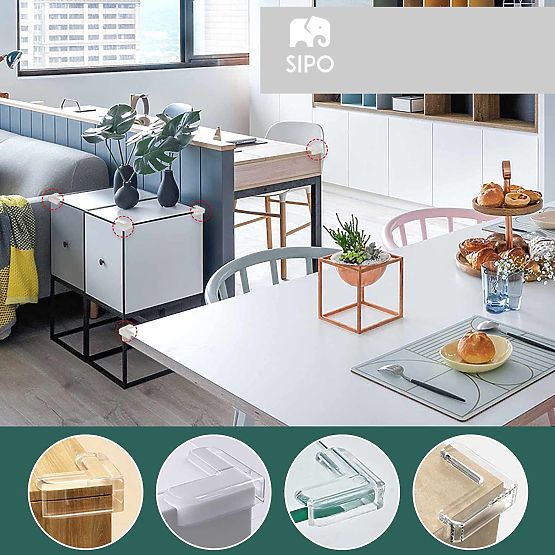 SIPO Set of L-shaped silicone protectors - 12 pcs