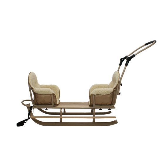 Sled for twins Duo - black seat color