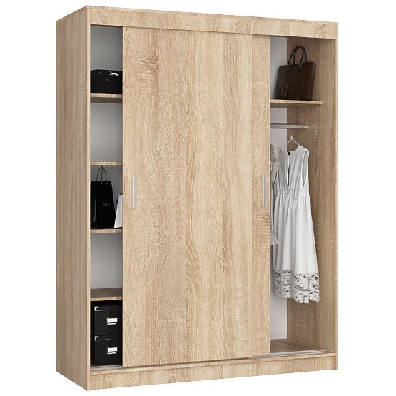 SLIDING WARDROBE 150 cm CLP MONO OAK SONOMA