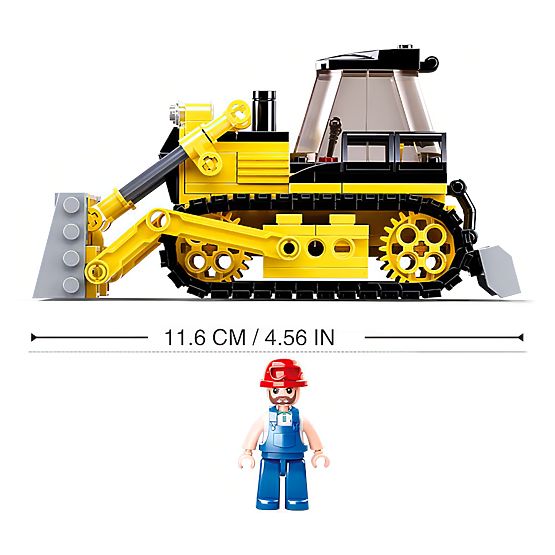 Sluban Town Builders Construction Set M38-B0802 - Bulldozer