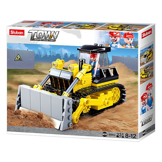 Sluban Town Builders Construction Set M38-B0802 - Bulldozer