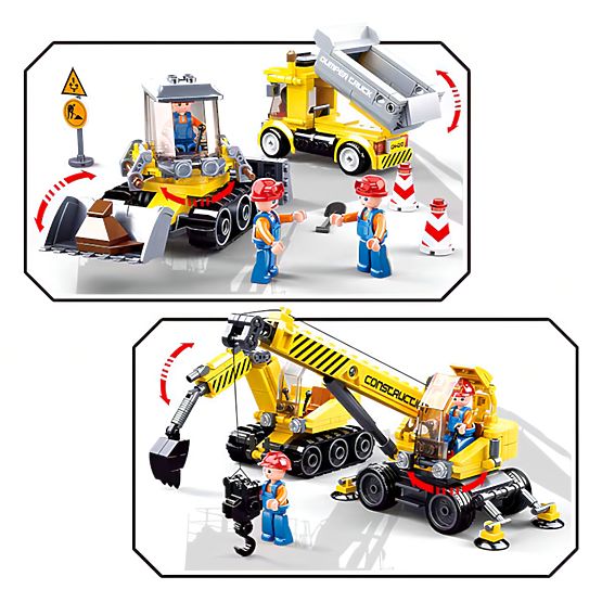 Sluban Town Builders Construction Set M38-B0810 - Construction Site