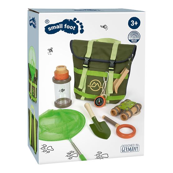 small foot Backpack with Accessories for Explorers Discover