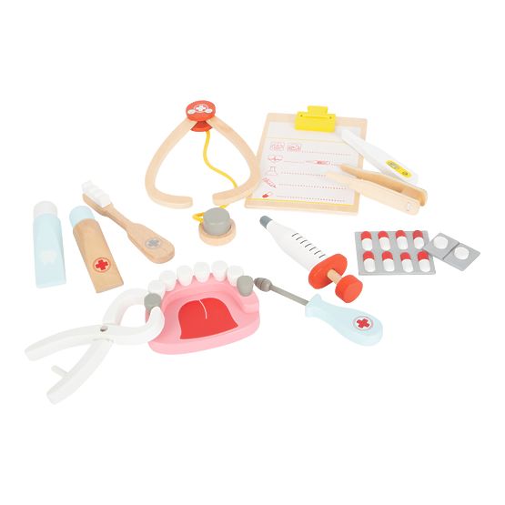 Small Foot Children's doctor's case for small dentists 2 in 1