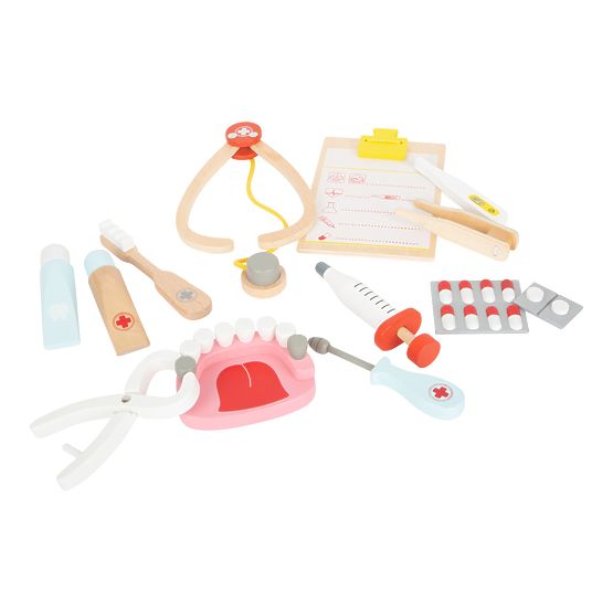 Small Foot Children's doctor's case for small dentists 2 in 1