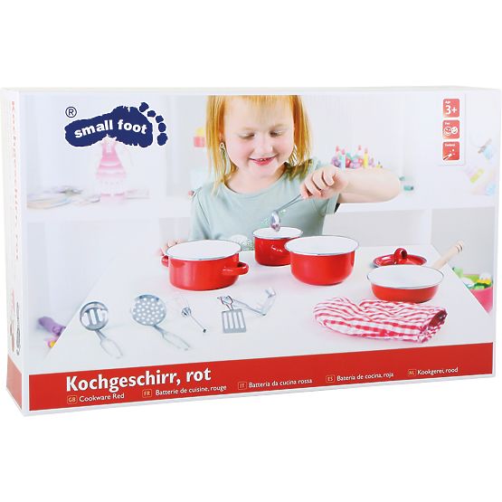 Small Foot Children's metal red tableware