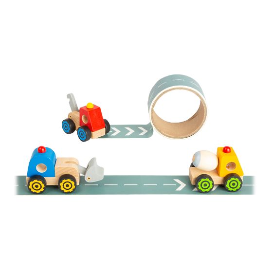 small foot Construction Vehicle with Road 1 pc