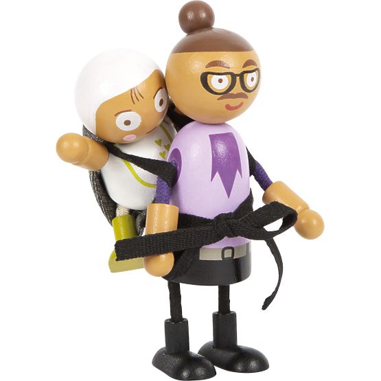 small foot Flexible Dolls Family with Child