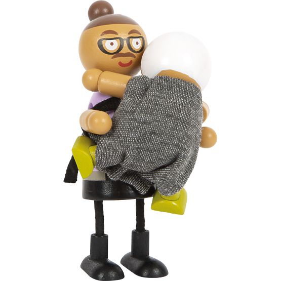 small foot Flexible Dolls Family with Child