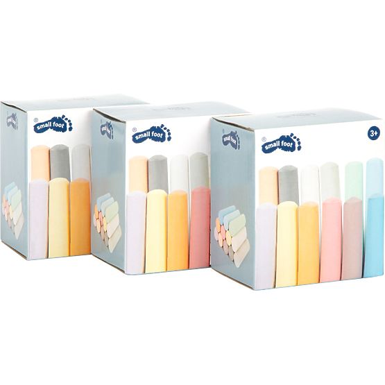 Small Foot Set of large colored chalk 3 packs