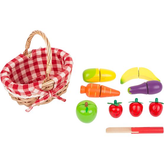 small foot Shopping Cart with Vegetables