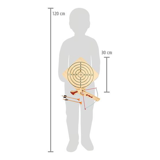 Small Foot Small crossbow with arrows and target