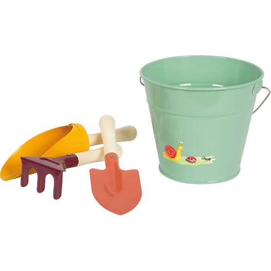 small foot Tiny Garden Garden Tool Set with Bucket