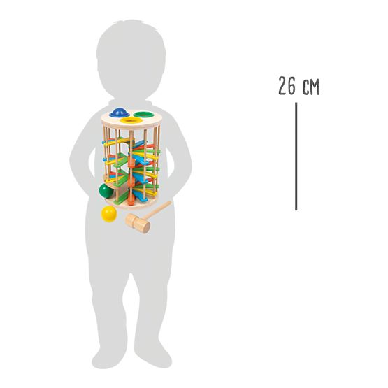 small foot Tower Hammering Game with Large Balls