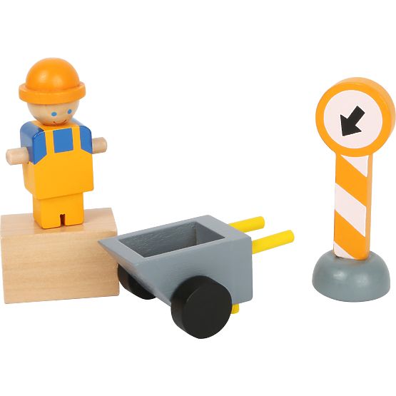 small foot Wooden Crane with Accessories