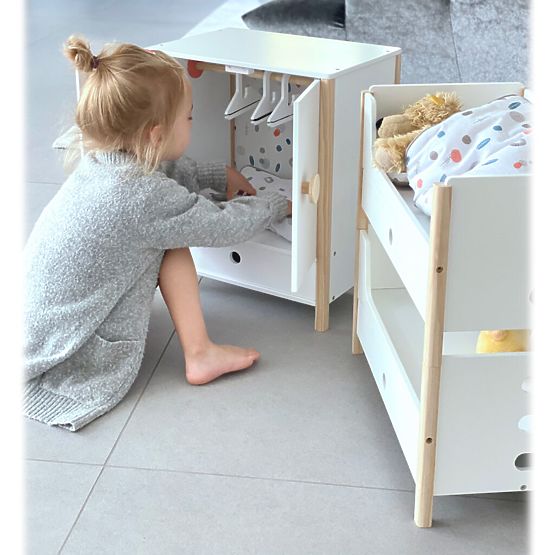 small foot Wooden Crib Little Button