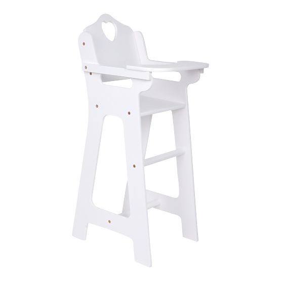 small foot Wooden Doll Chair White