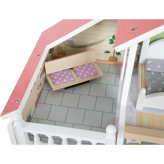 small foot Wooden Dollhouse with Terrace