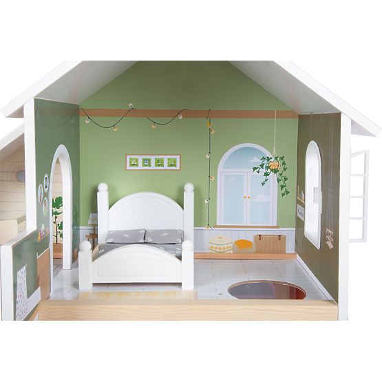 small foot Wooden Dollhouse with Terrace