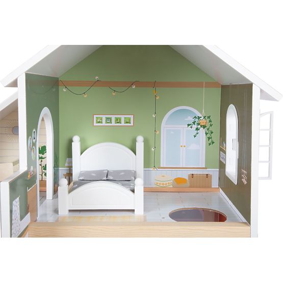 small foot Wooden Dollhouse with Terrace