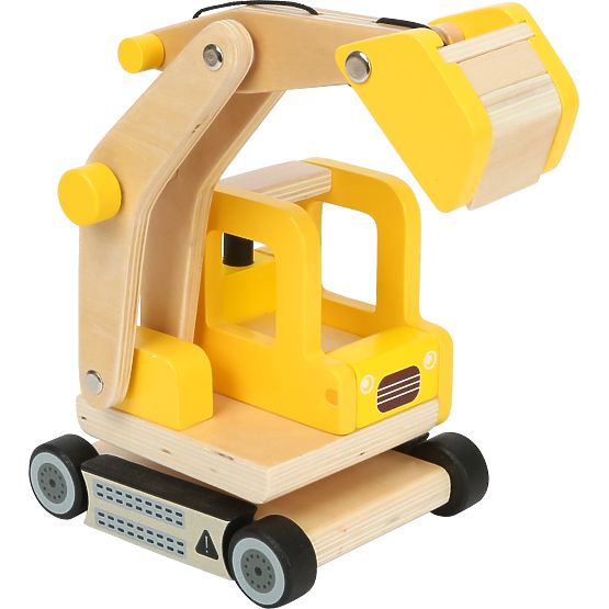 small foot Wooden Excavator with Bucket