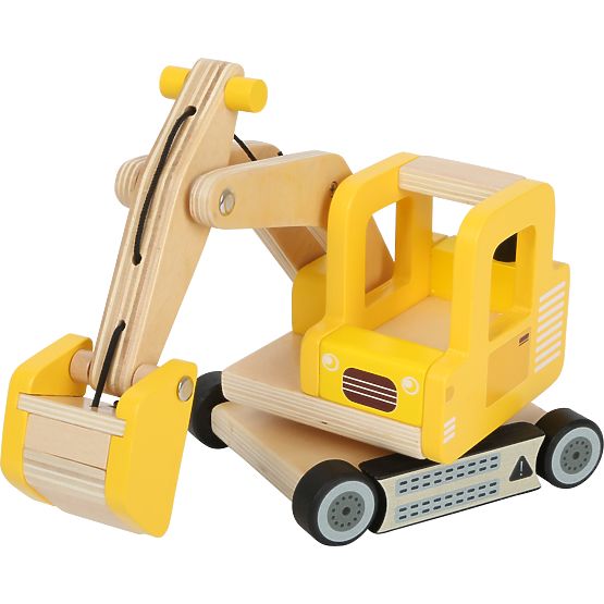 small foot Wooden Excavator with Bucket