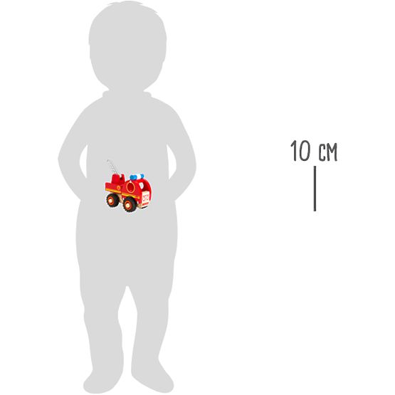 small foot Wooden Fire Truck with Ladder