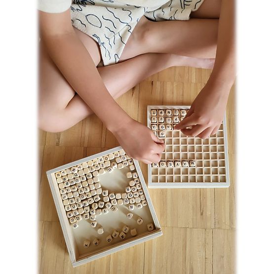 Small Foot wooden game Creating with letters