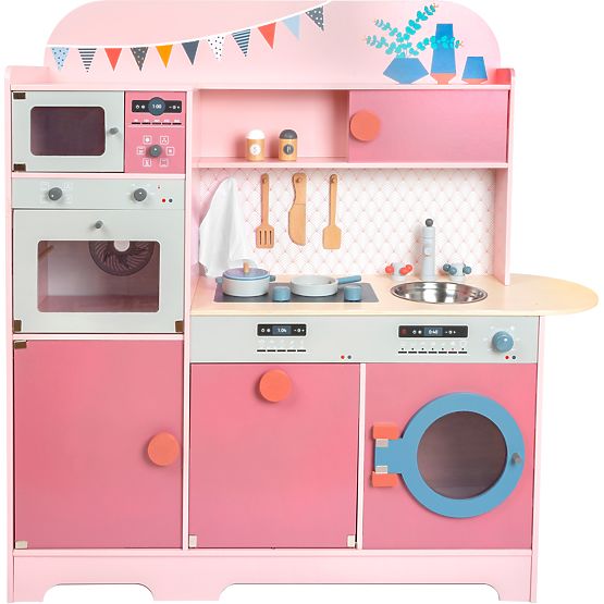 small foot Wooden Kitchen Gourmet Pink