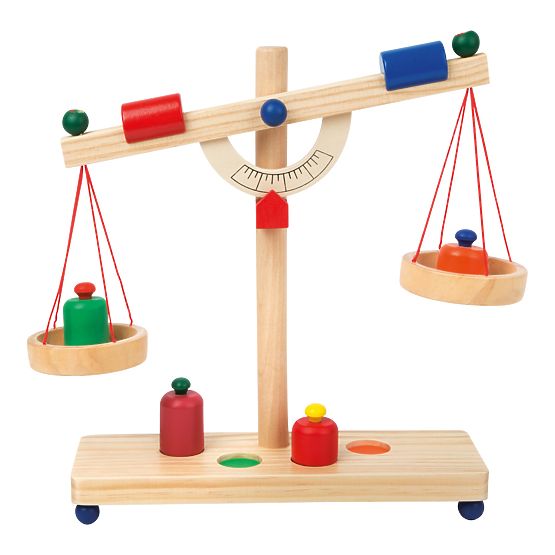 Small Foot Wooden lever scale