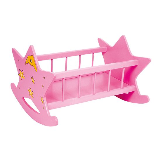 small foot Wooden Pink Cradle Star