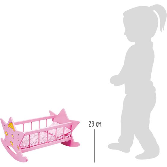 small foot Wooden Pink Cradle Star