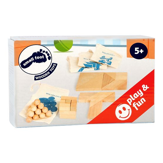 Small Foot Wooden puzzles set 4 pcs in bags