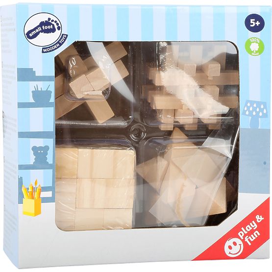 Small Foot Wooden puzzles set 4 pcs