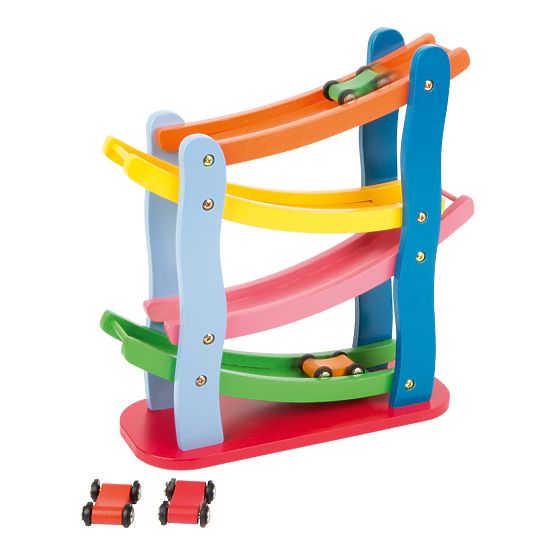 Small Foot Wooden racing track 4 cars
