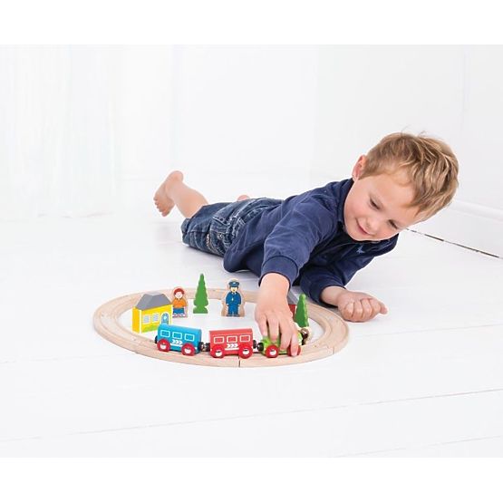 Small wooden train track