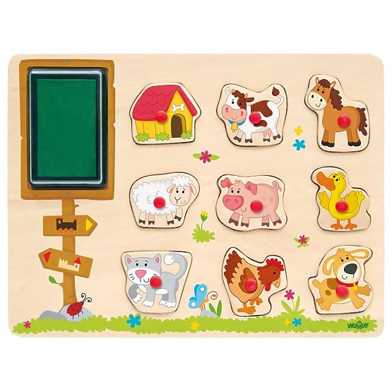 Stamps and Puzzle 2 in 1 Farm