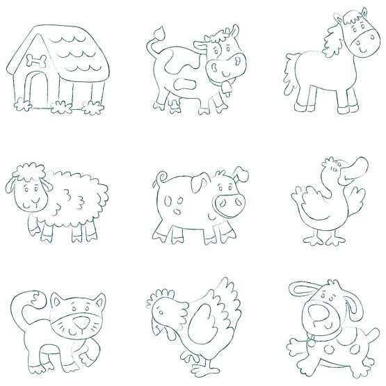 Stamps and Puzzle 2 in 1 Farm