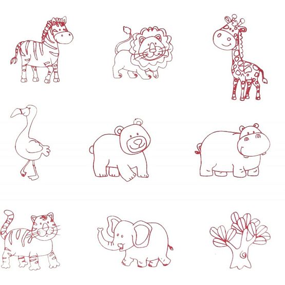 Stamps and puzzles 2 in 1 - Safari