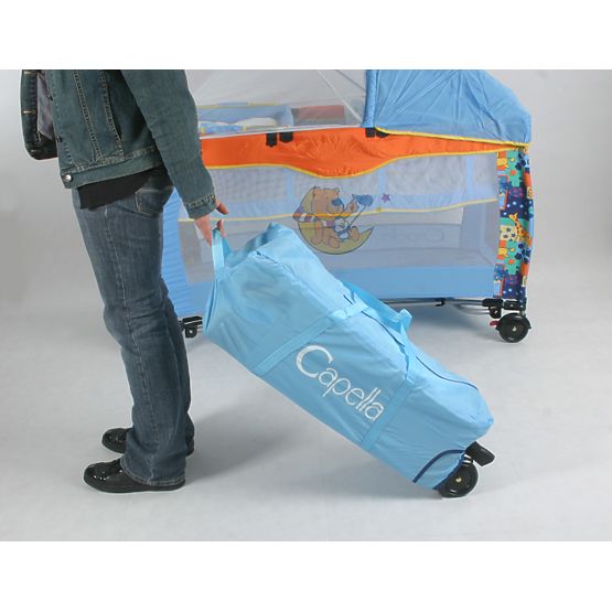 Standard Travel Cot - Dark Brown