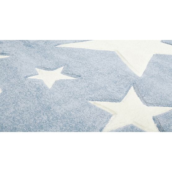 STARS Children's Rug - Blue/White
