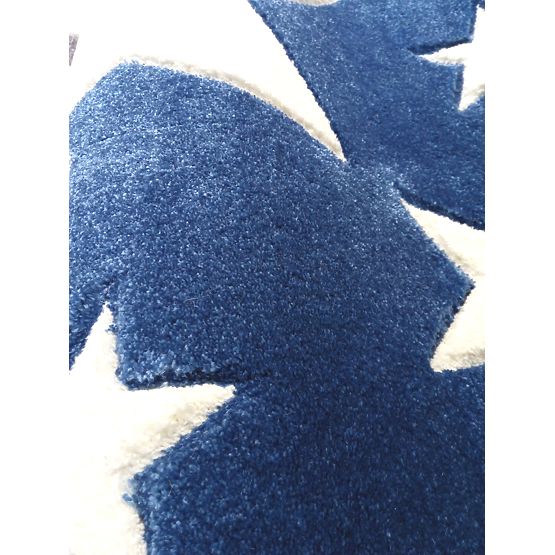 STARS Children's Rug - Dark Blue/White