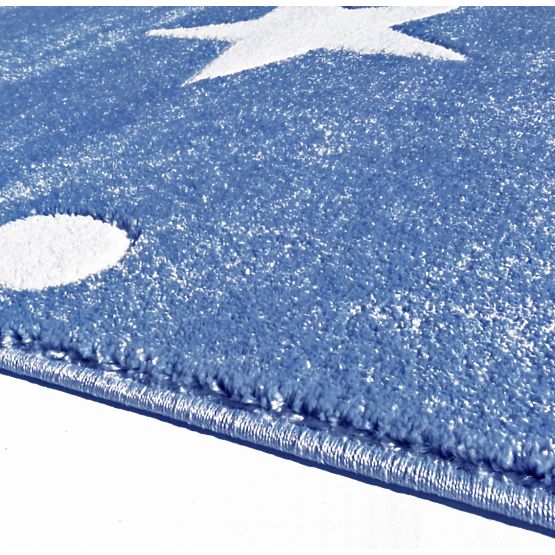 STARS Children's Rug - Dark Blue/White