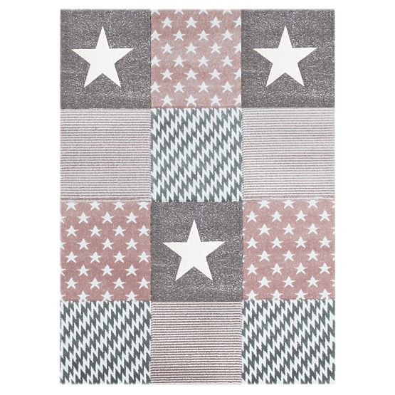 Starwalk Star Children's Rug - Pink