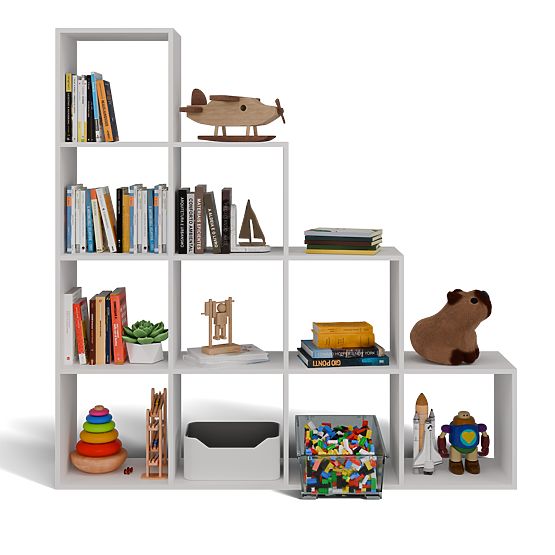 Step 4X4 WHITE Shelf