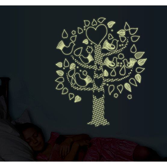 Sticker shining tree