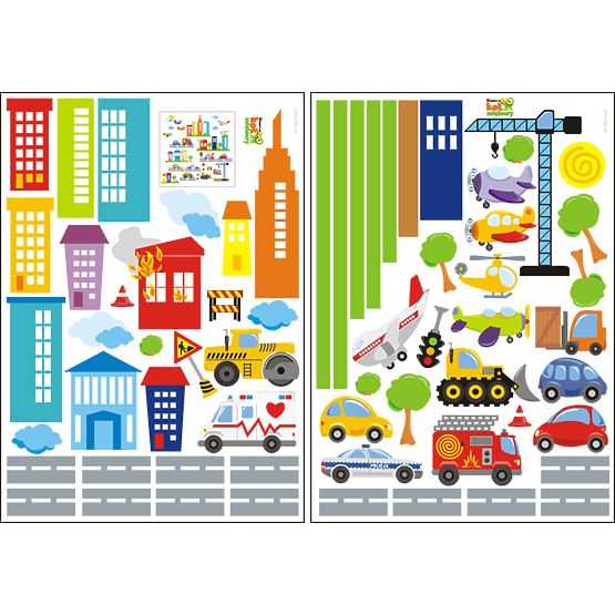 Stickers to wall CITY