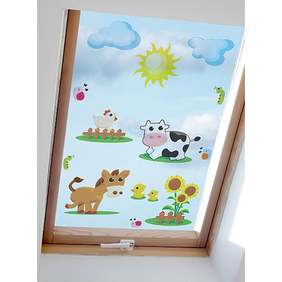 Stickers to window - Farm pattern 2 - 0,3 m2