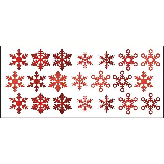 Stickers to window - pattern 10 snow flakes