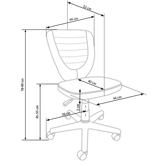 Student chair Toby - pink